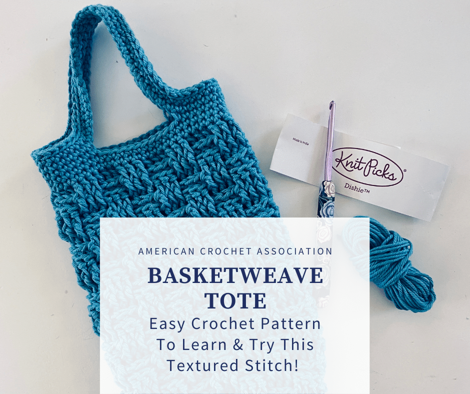 Basketweave Drink Tote: Easy Crochet Bag Pattern