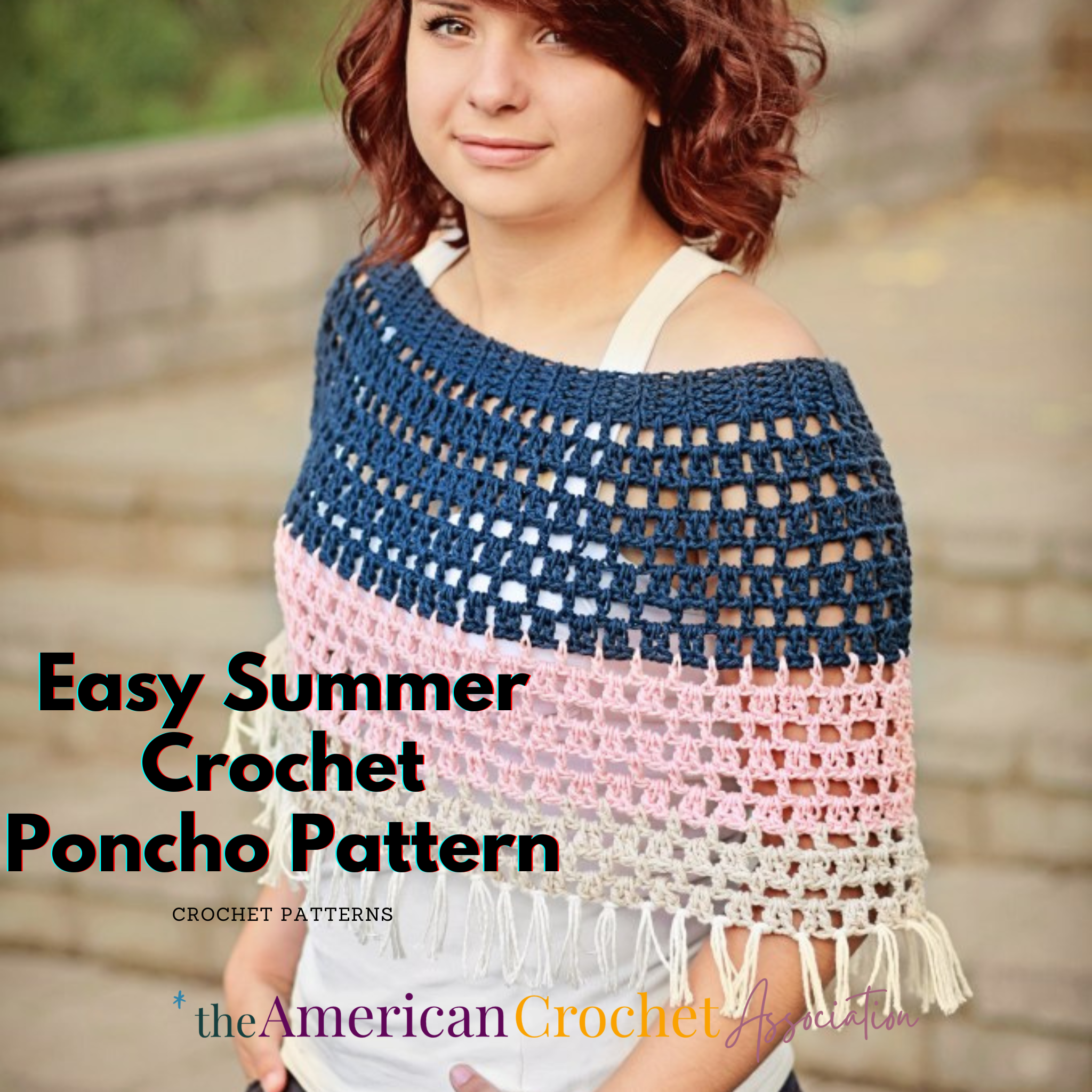 Summer Crochet Poncho Pattern – Three Sizes