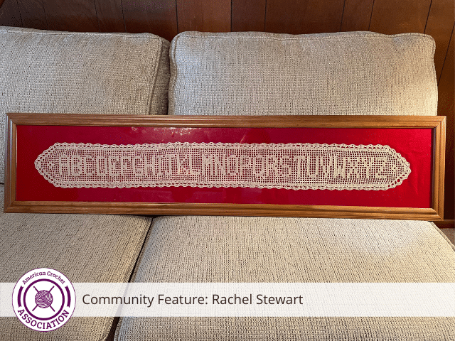 Crochet Community Feature - Rachel Stewart - Alphabet Filet Crochet