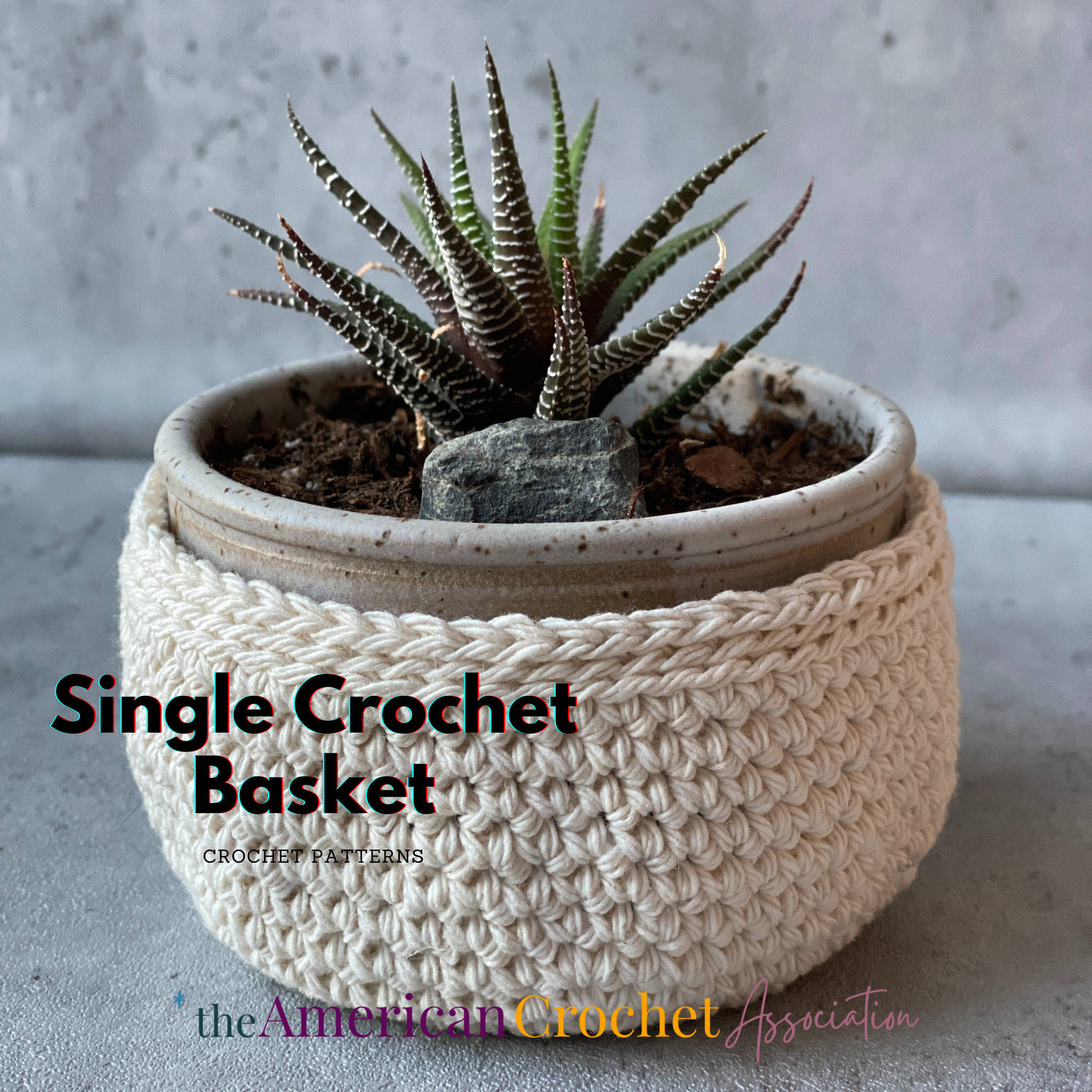 Single Crochet Stitch Basket Pattern