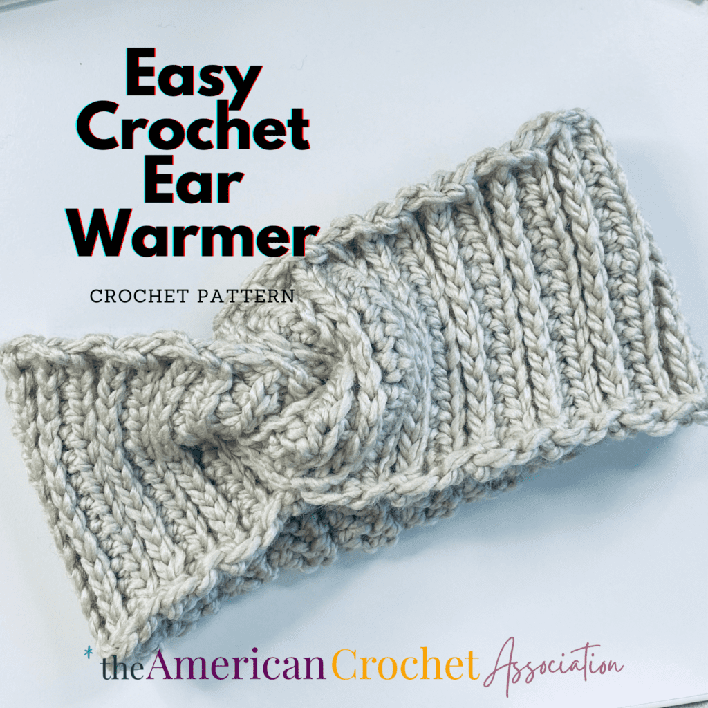 Twisted Crochet Ear Warmer: Beginner Pattern with 5 Sizes