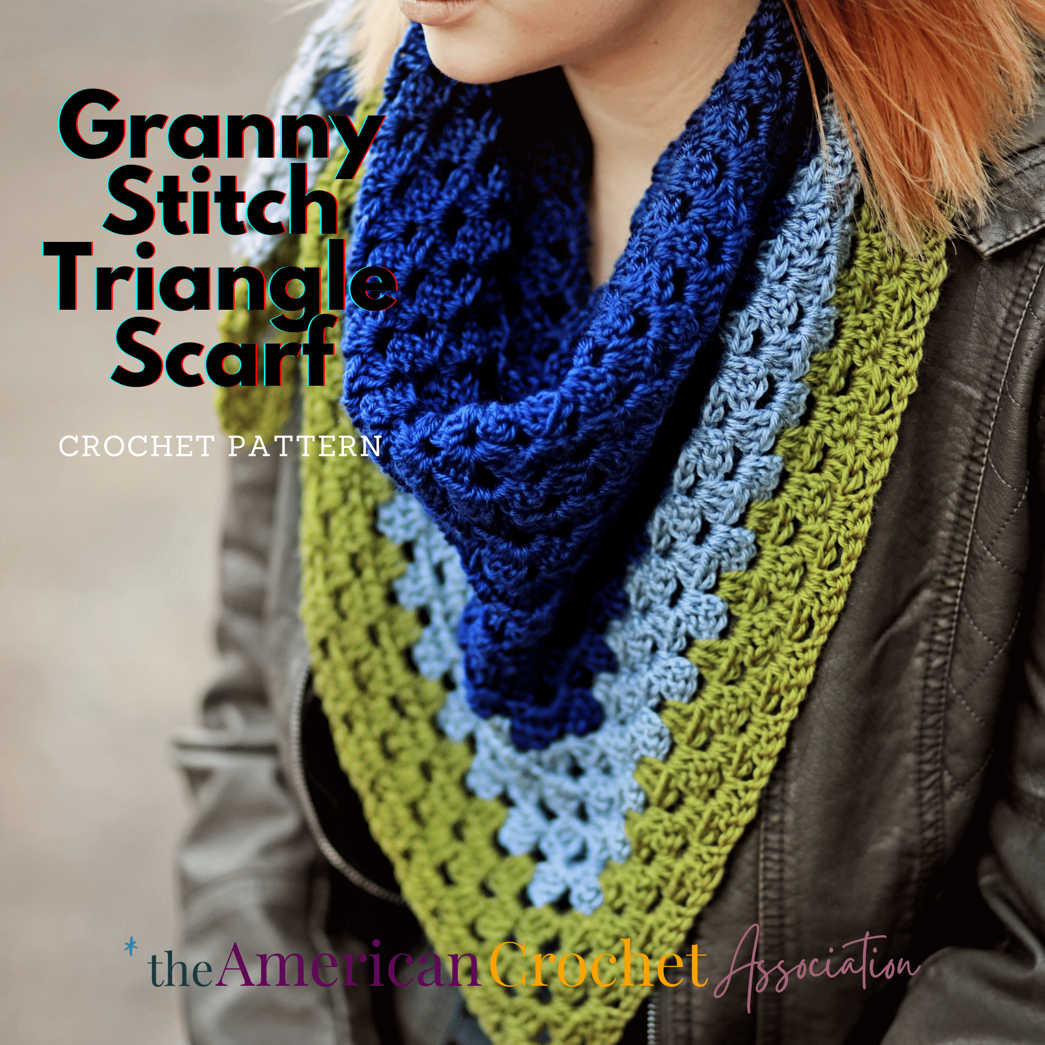 Granny Stitch Triangle Scarf: Crochet Pattern with Stitch Chart