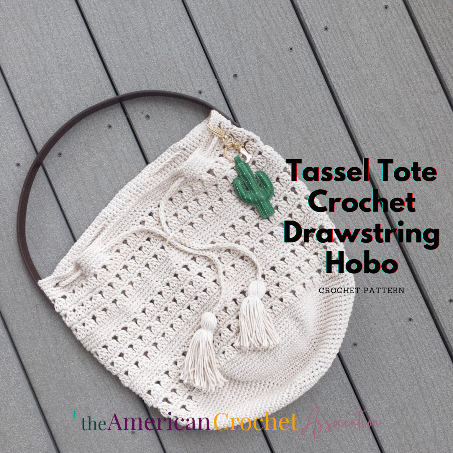 Tassel Tote Crochet Drawstring Hobo Reach Your Crochet Goals!