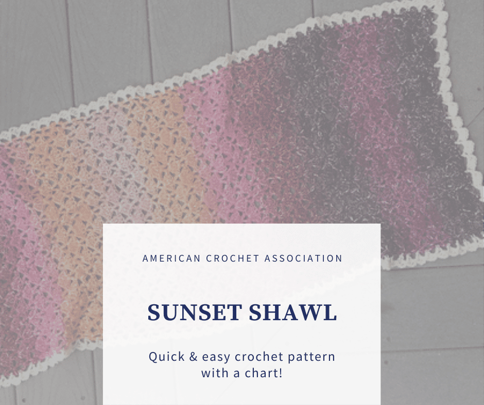 Sunset Wrap: Easy Crochet Pattern With Chart