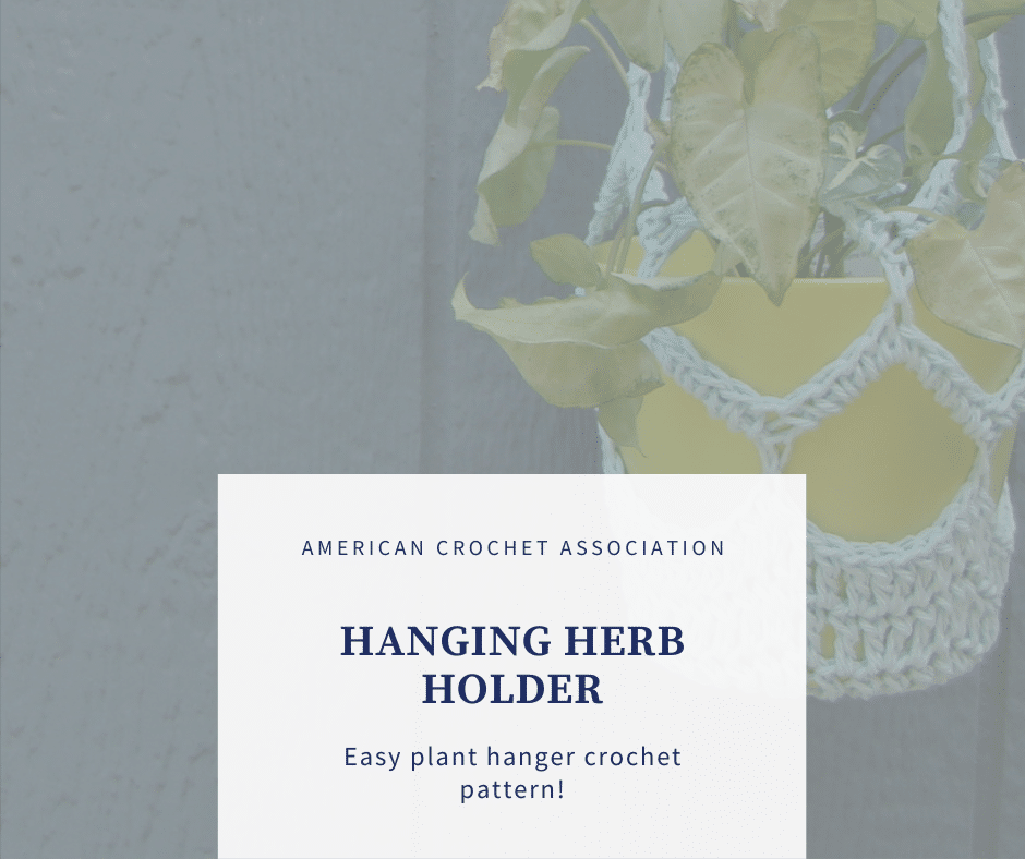 Hanging Herb Holder: Easy Plant Hanger Crochet Pattern