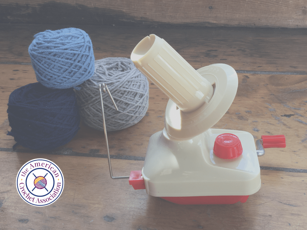 yarn winder with three yarn cakes