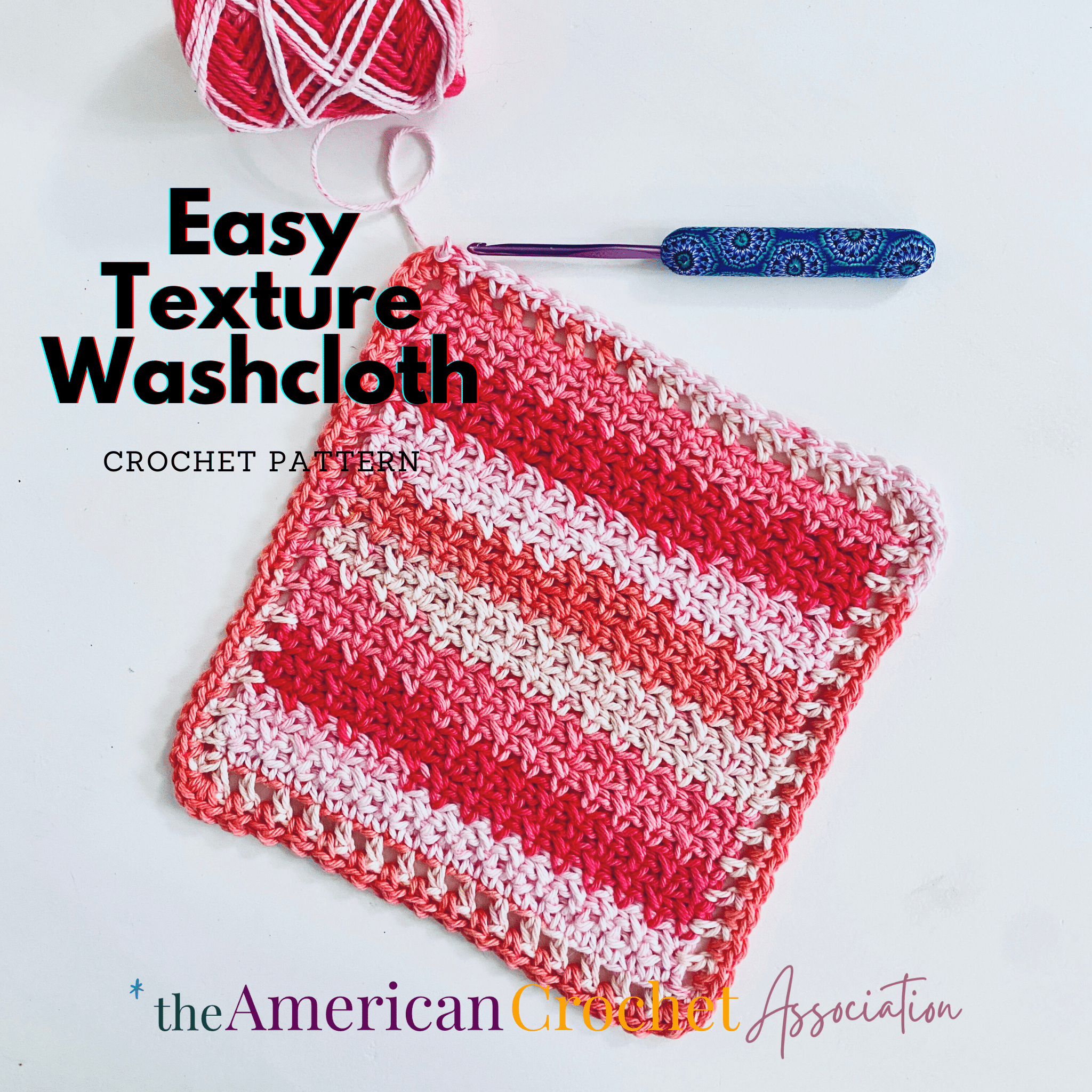Easy Texture Washcloth: Quick & Easy Crochet Stitch Pattern