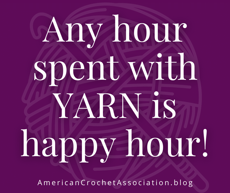 Any hour spent with yarn is happy hour. Yarn Meme.