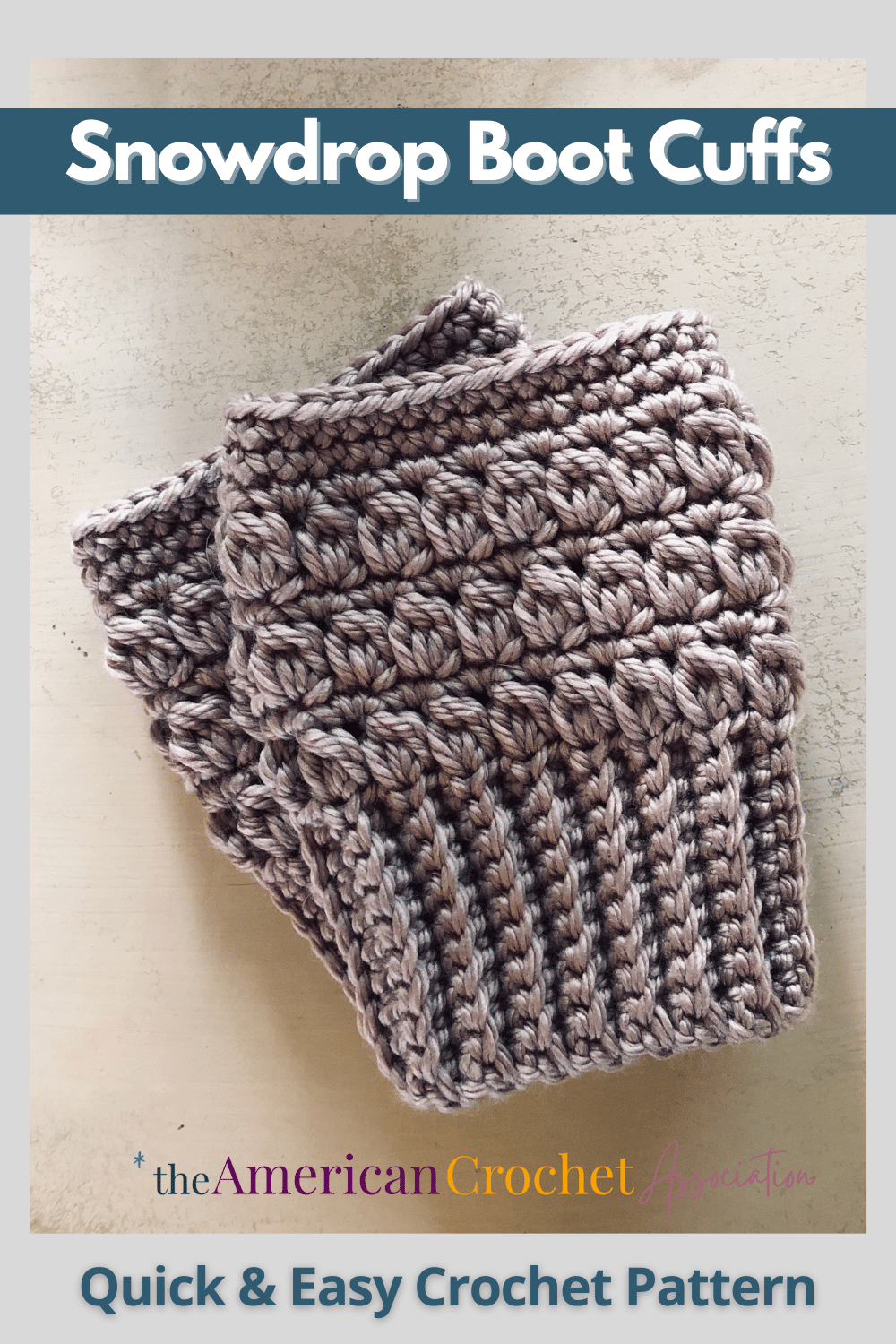 Taupe boot cuffs laying flat on floor