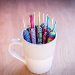 Polymer Clay Crochet Hooks in mug - American Crochet Association