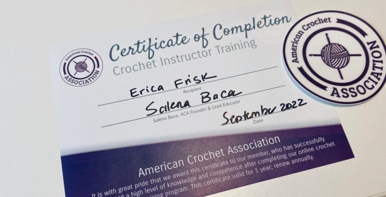 Crochet Instructor Training Program - Teaching Certificate - American Crochet Association