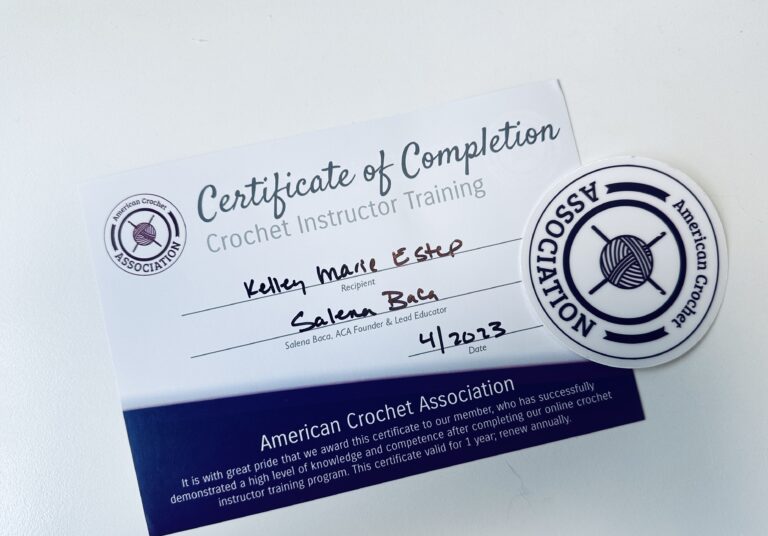 Crochet Instructor Training Program - Teaching Certificate - American Crochet Association