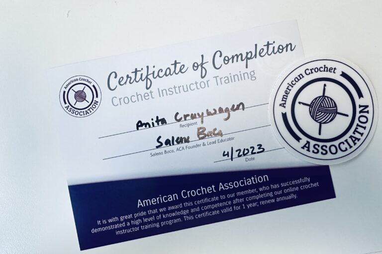 Crochet Instructor Training Program - Teaching Certificate - American Crochet Association