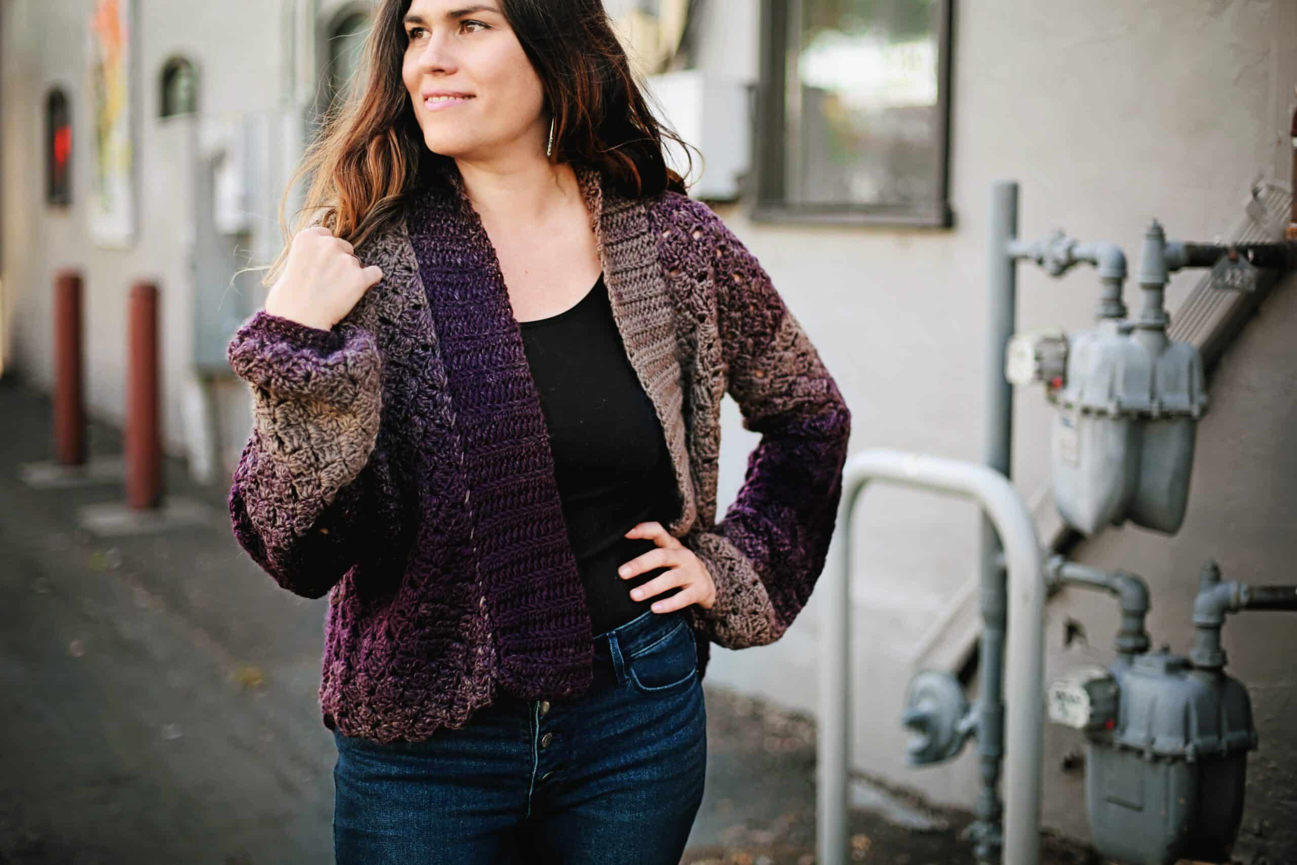 Scarfie Cardigan Crochet Pattern - Salena Baca - American Crochet Association