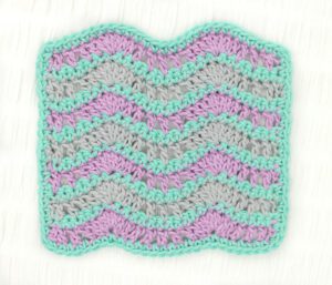 Simple Wave Crochet Washcloth - American Crochet Association