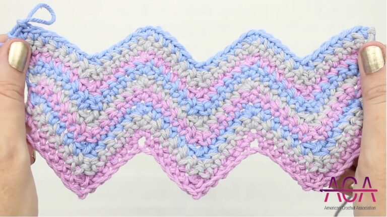 Simple Chevron Crochet Stitch Tutorial - American Crochet Association