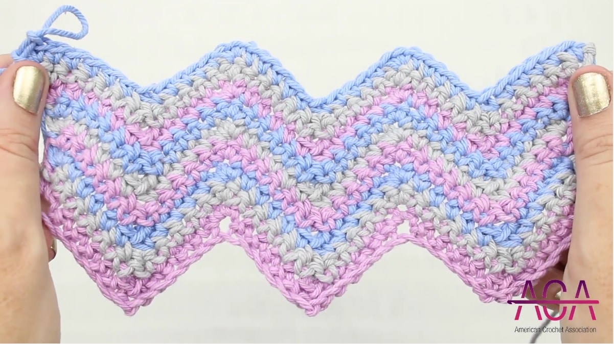 Simple Chevron Crochet Stitch Tutorial - American Crochet Association