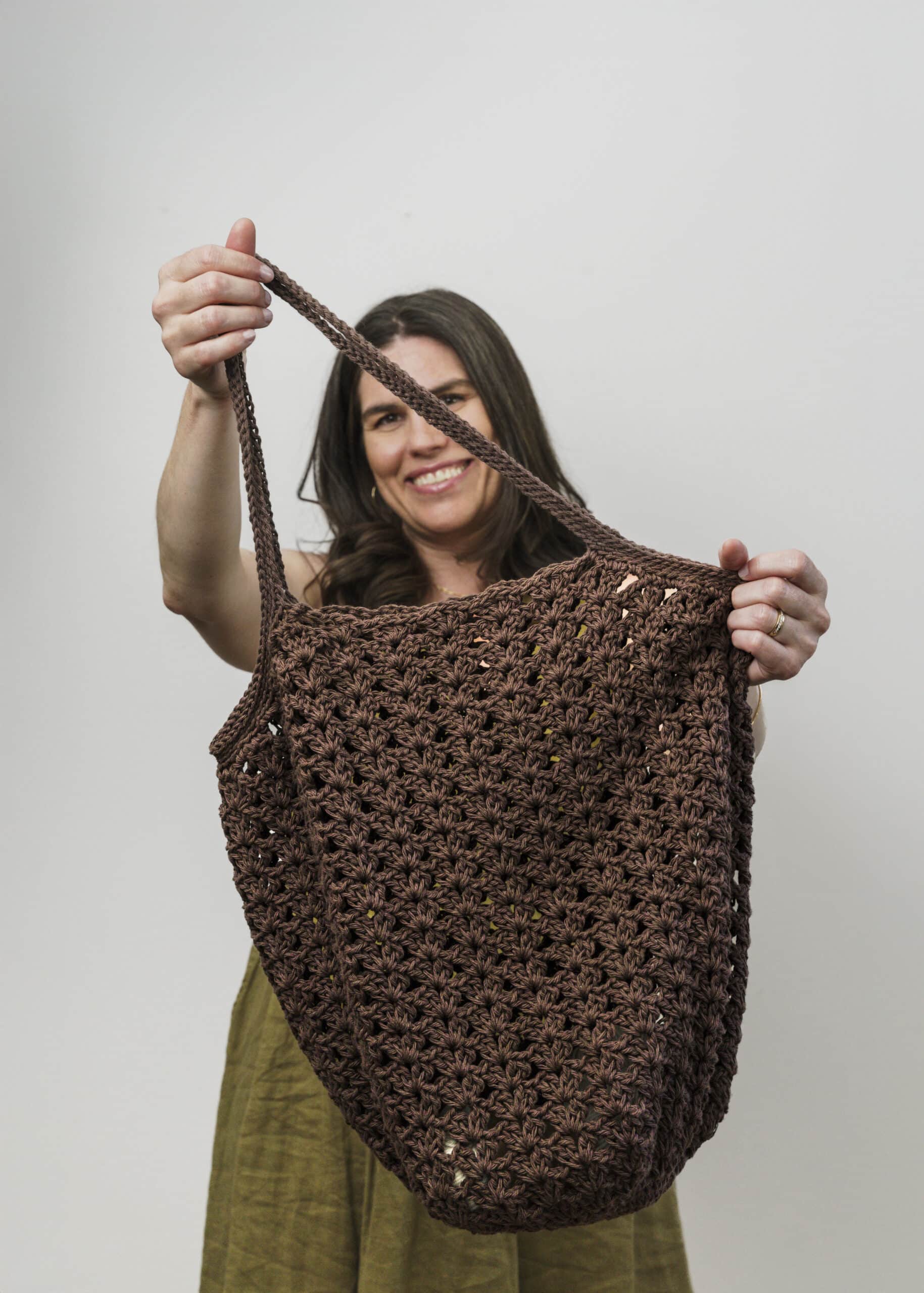 Big Brown Bag - Crochet Bags & Totes Book - Salena Baca