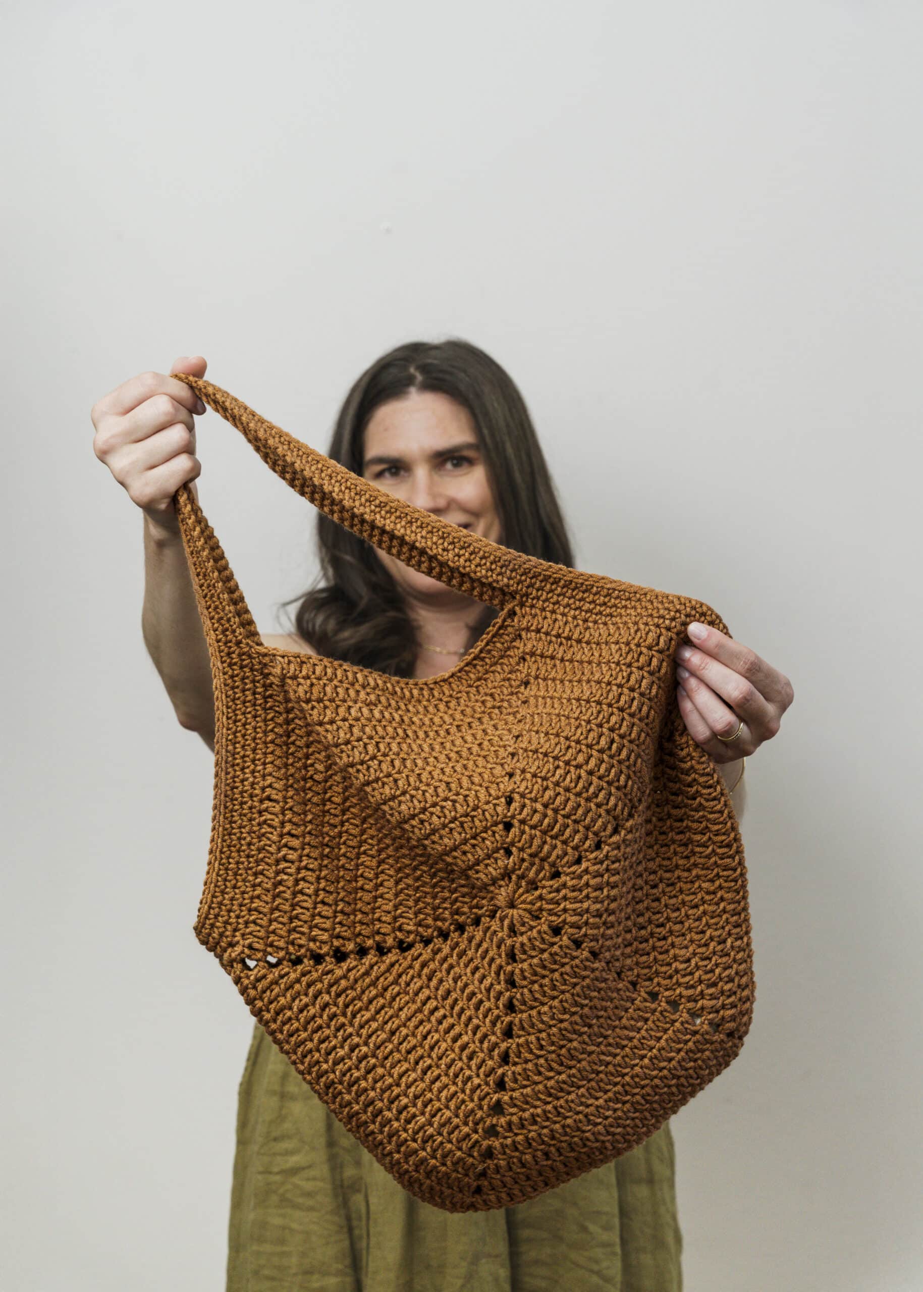 Simple Hexagon Crochet Tote - Crochet Bags & Totes Book - Salena Baca